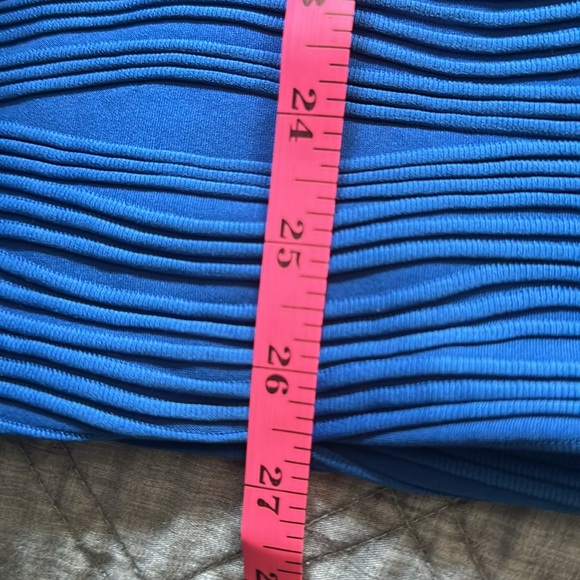 Blue Off the Shoulder Dress - Picture 6 of 6